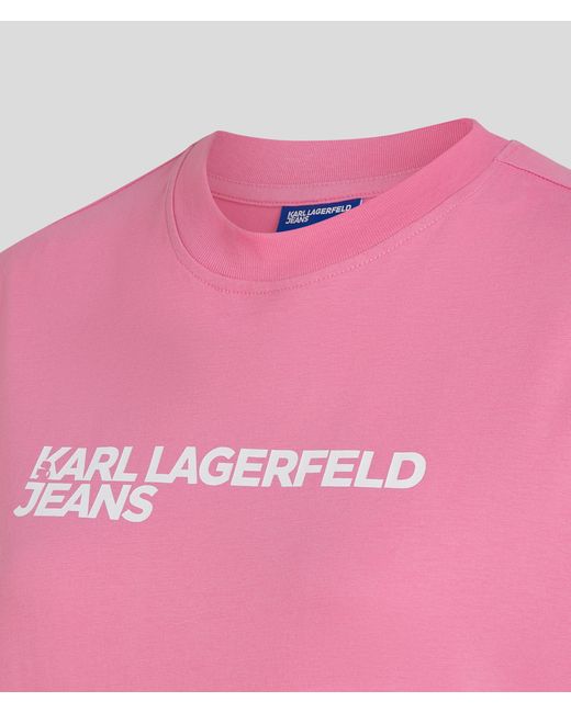 Karl Lagerfeld Pink Klj Logo T-shirt