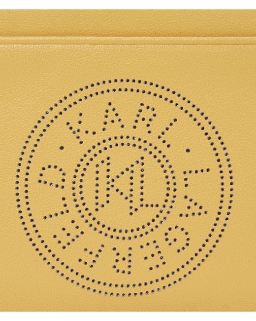Karl Lagerfeld Yellow K/circle Card Holder