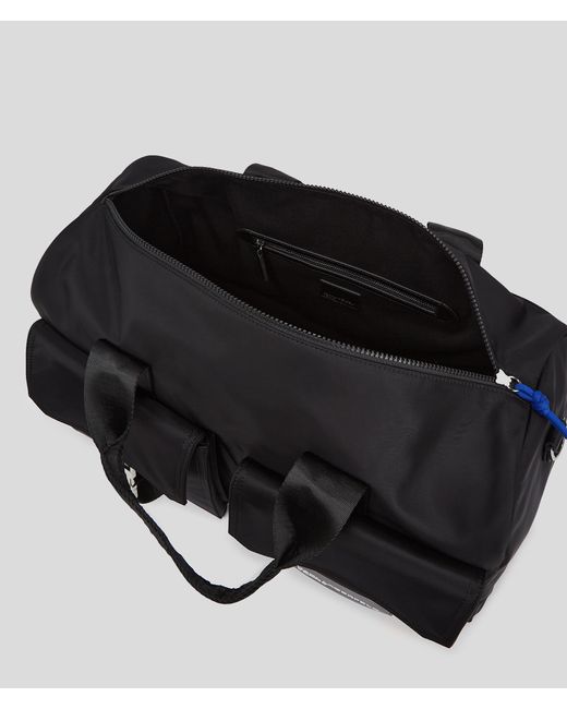 Karl Lagerfeld Black Weekender Bag for men