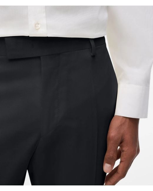 Karl Lagerfeld White Wool-Blend Pants for men