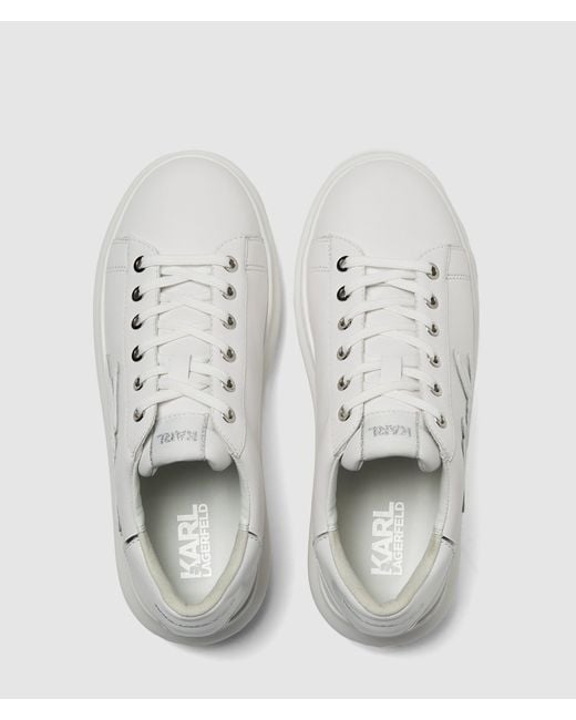 Karl Lagerfeld White Kapri Signia Low Sneakers