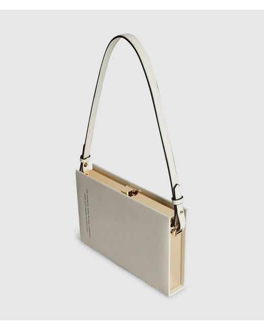 Karl Lagerfeld White K/Soiree Ballet Book Minaudière Bag