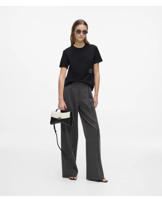 Karl Lagerfeld Black Rue St-Guillaume Regular‑Fit T-Shirt