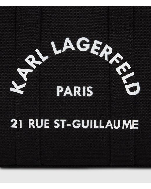 Karl Lagerfeld Black Rue St-Guillaume Mini Tote Bag