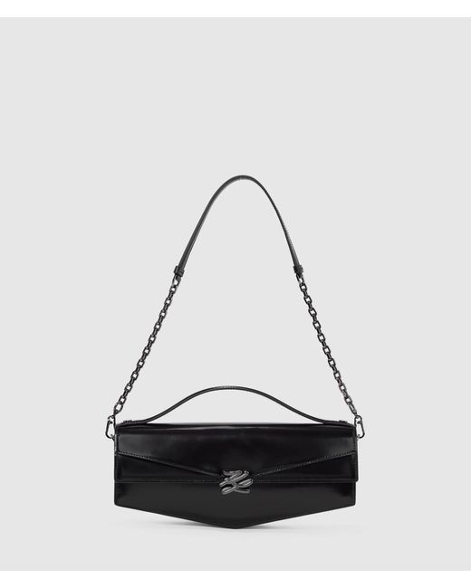 Karl Lagerfeld White Kl Studio Autograph Shoulder Bag