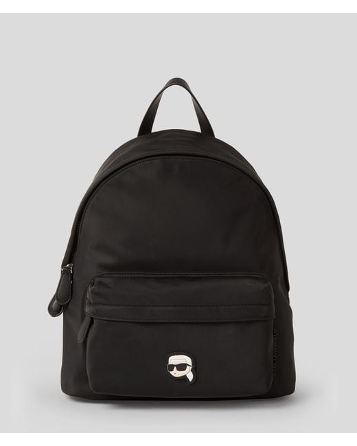 Karl Lagerfeld Black K/ikonik Nylon Medium Backpack