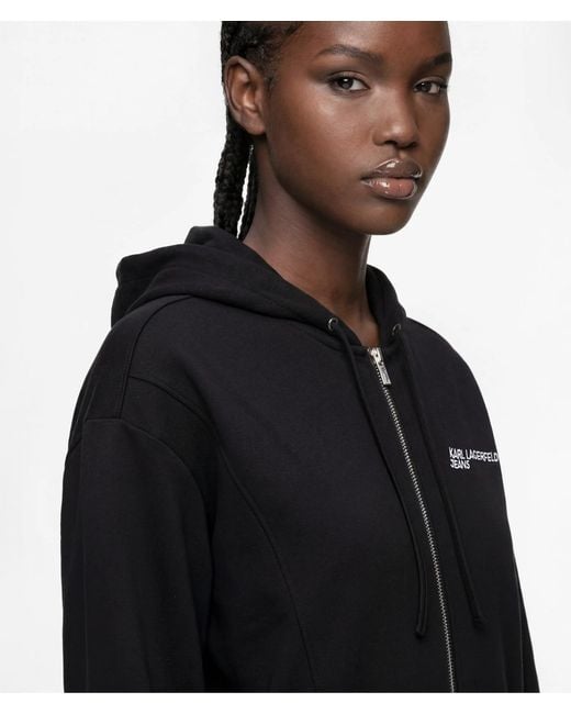 KL Jeans Black Milano Zip-Up Hoodie