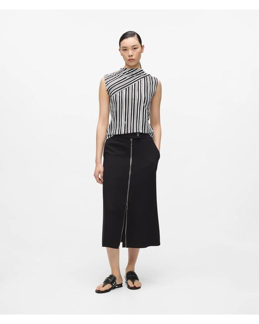 Karl Lagerfeld White Striped Tank Top, Multicoloured