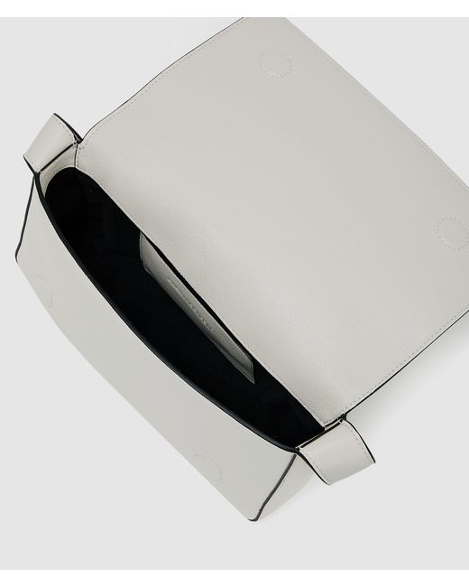 Karl Lagerfeld White K/Rocky Marais Schultertasche