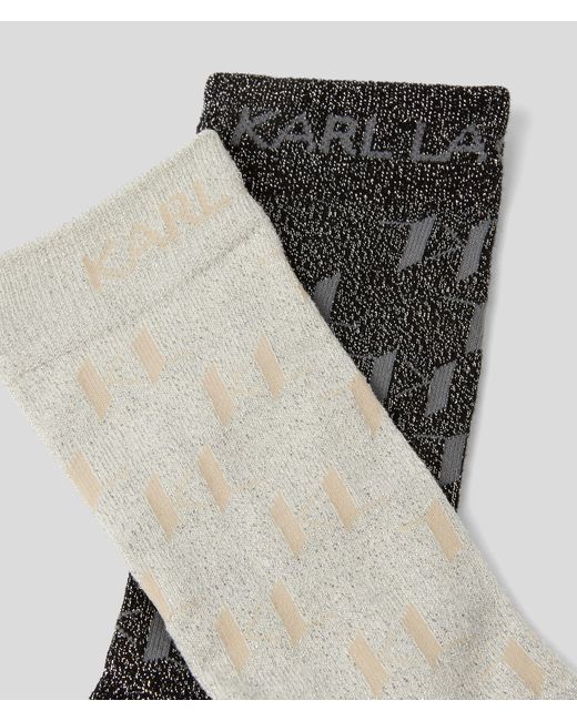 Karl Lagerfeld Multicolor Kl Monogram Socks – 2 Pack