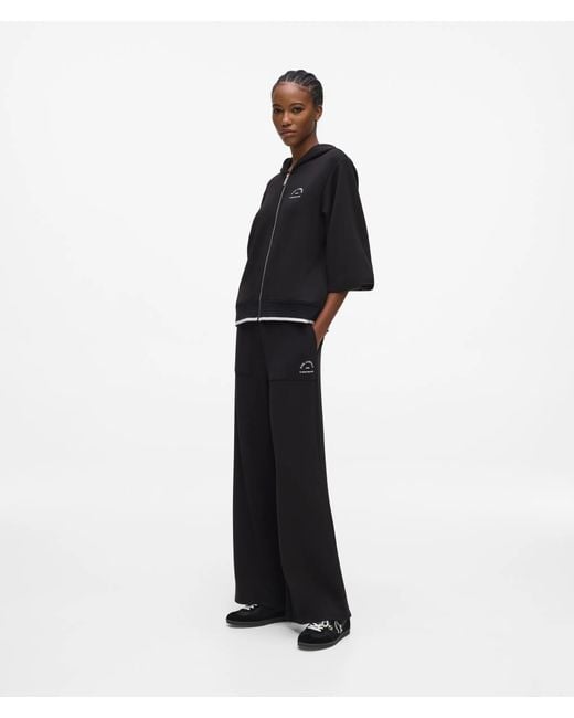 Karl Lagerfeld White Rue St-Guillaume Patch Pocket Sweatpants