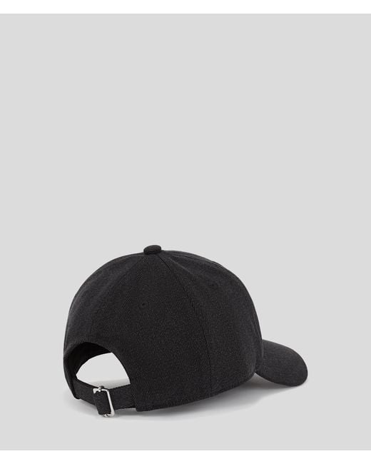 Karl Lagerfeld Black Denim Cap