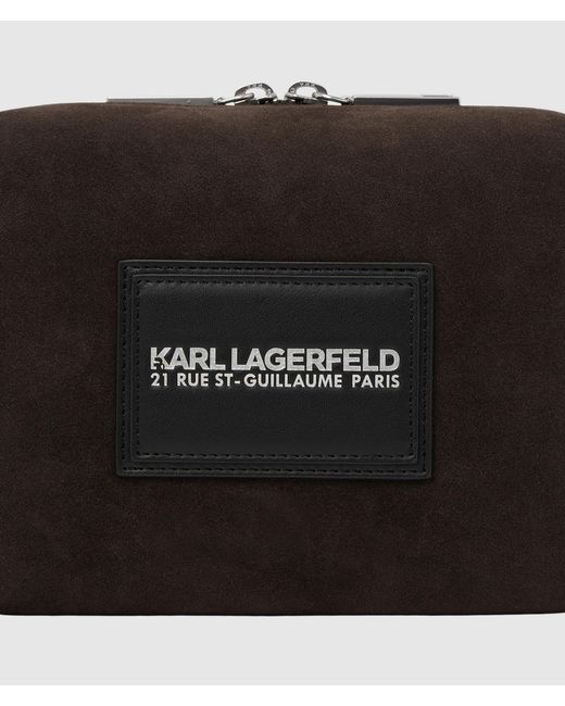 Sac À Bandoulière K/Traveller En Daim Synthétique, Homme, Taille Karl Lagerfeld pour homme en coloris Black
