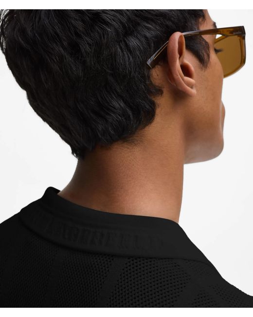 Karl Lagerfeld Black Short‑Sleeved Knit Shirt for men