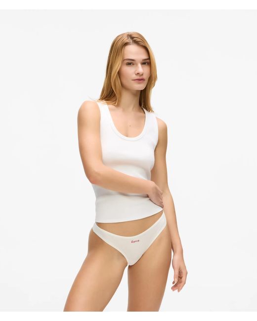 Karl Lagerfeld Red Love Notes Thong – 3-Pack