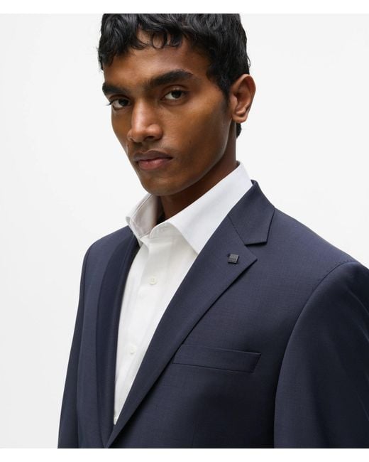 Karl Lagerfeld Blue Slim-Fit Blazer for men