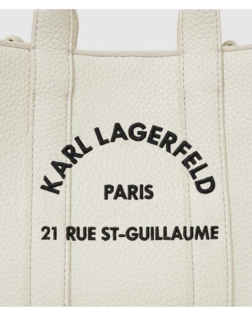 Karl Lagerfeld Natural Rue St-Guillaume Mini Tote Bag