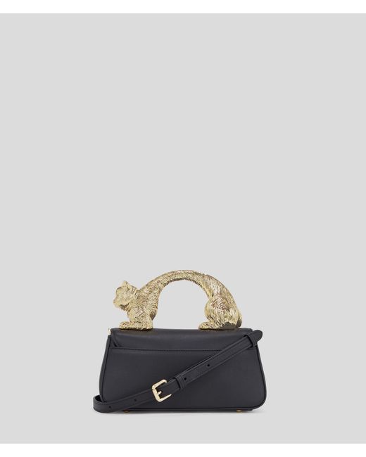 Karl Lagerfeld Black Choupette Top Handle Bag