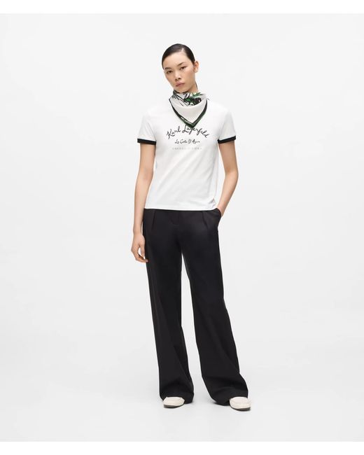 Karl Lagerfeld White Côte D'Azur T-Shirt