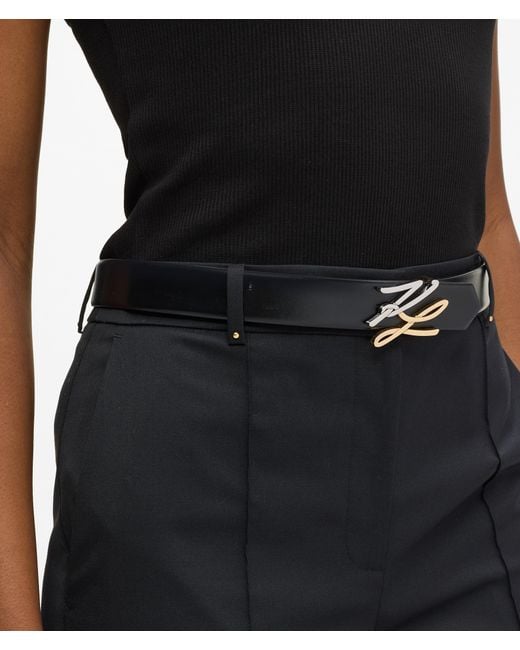 Karl Lagerfeld Brown K/Autograph Reversible Belt