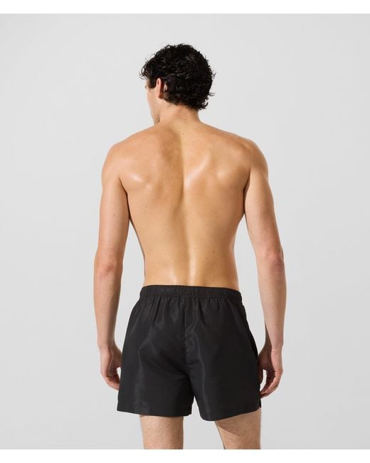 Karl Lagerfeld Green Ikon Metallic Boardshorts for men
