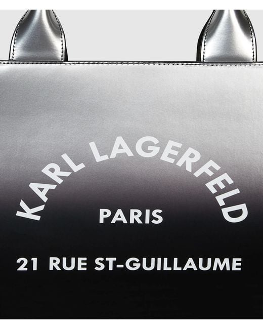 Karl Lagerfeld Black Rue St-Guillaume Degrade Medium Tote Bag