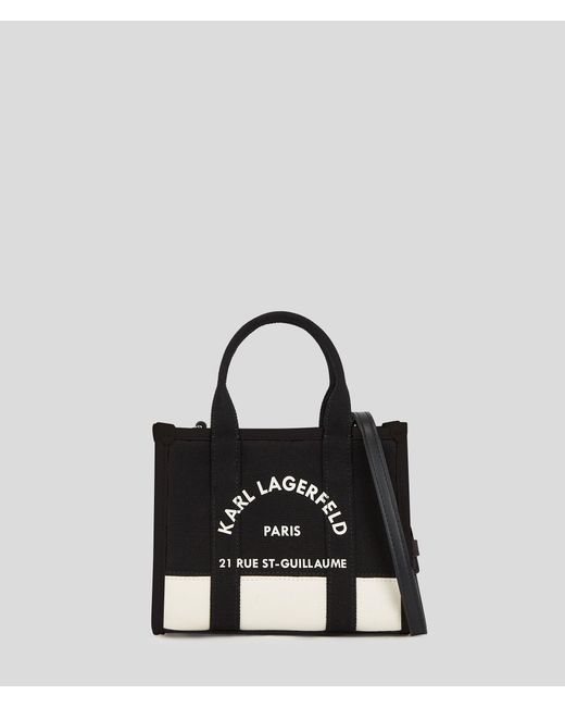 Karl Lagerfeld Black Rue St-Guillaume Mini Tote Bag