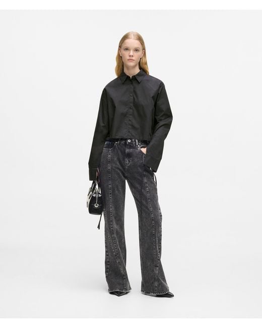 KL Jeans Black Tie Back Shirt