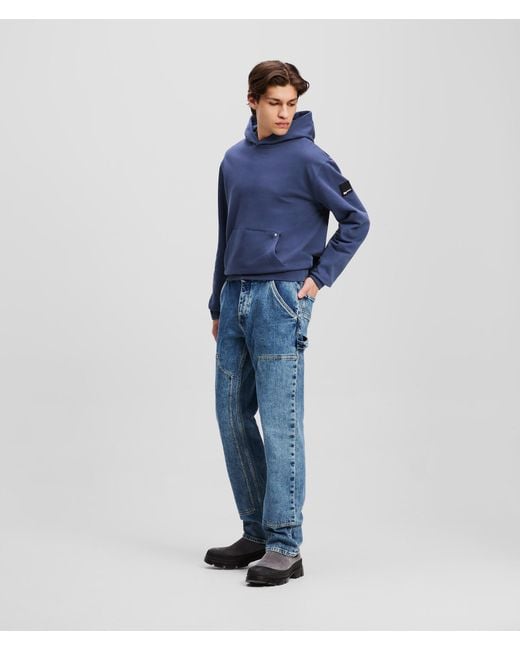 Karl Lagerfeld Gerade Geschnittene Carpenter-Jeans, Mann, Größe in Blue für Herren