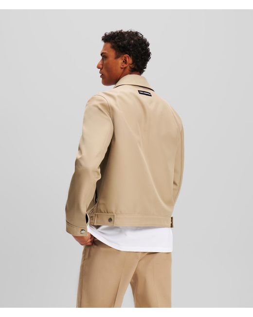 Karl Lagerfeld Natural Kl Monogram Short Jacket for men