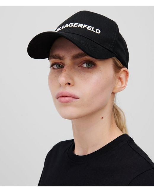 Karl Lagerfeld Black K/Essential Cap for men