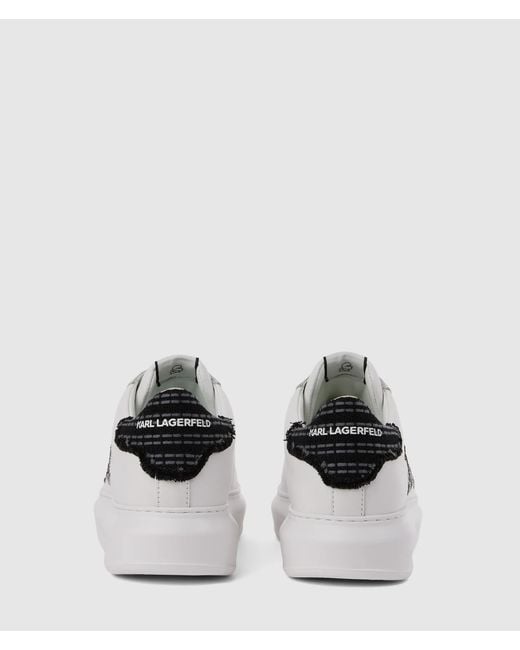 Karl Lagerfeld White Kapri Bouclé Sneakers