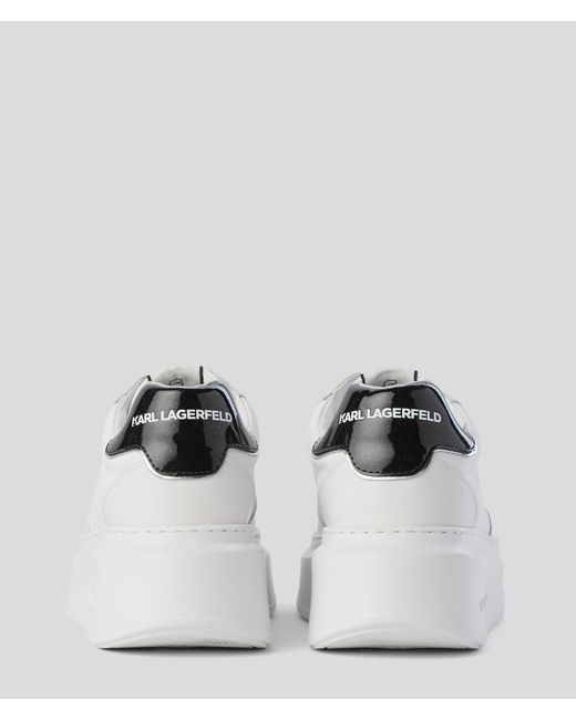Karl Lagerfeld White Anakapri Brooch Lace Keeper Sneakers