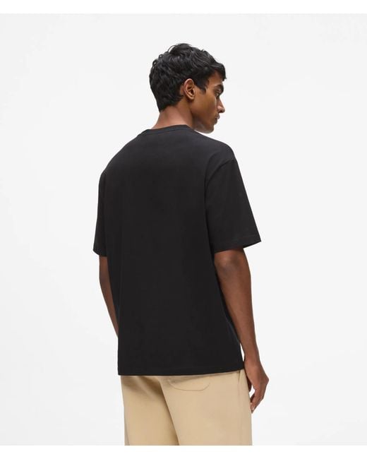 Karl Lagerfeld Black Tonal Karl Print T-Shirt for men