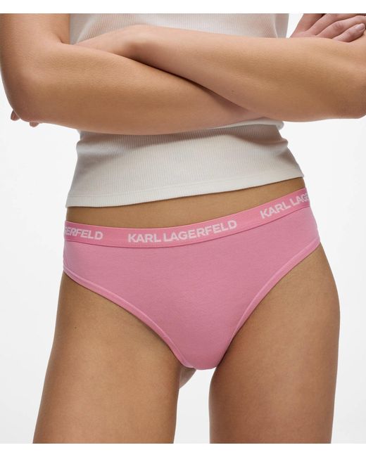 Karl Lagerfeld Multicolor Logo Thong Multiband – 7-Pack, Multicoloured