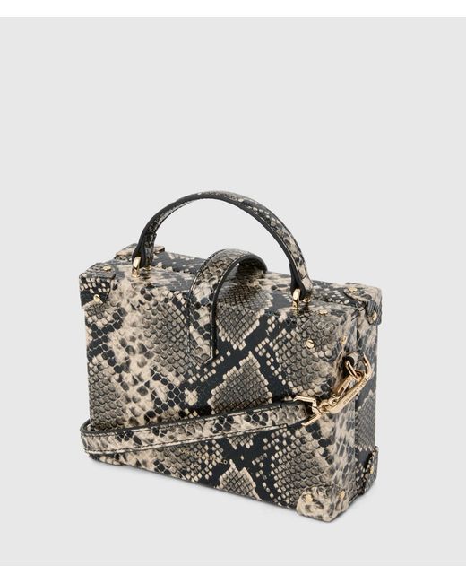 Karl Lagerfeld Multicolor K/Autograph Drop Small Python Trunk Bag