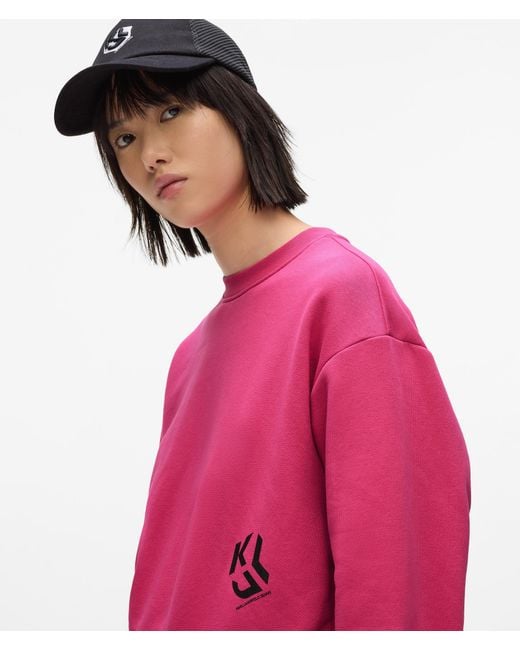 KL Jeans Red Monogram Sweatshirt