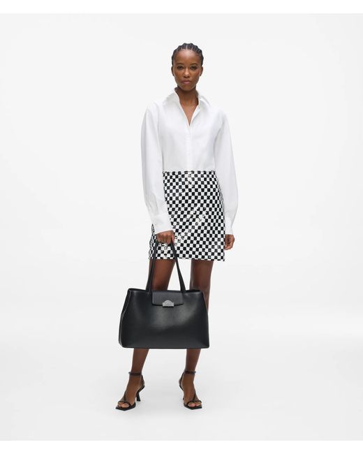 Karl Lagerfeld Black Rue St-Guillaume Metal Tote Bag