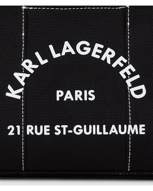 Karl Lagerfeld Black Rue St-Guillaume Elongated Tote Bag