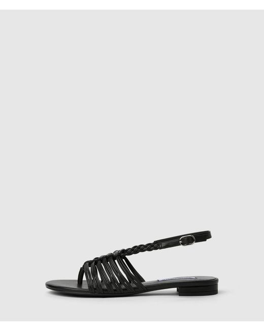 Karl Lagerfeld White Alisso Ii Leather Slingbacks