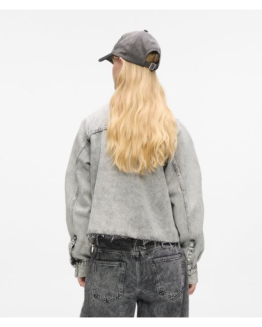 KL Jeans Gray Bleached Denim Shirt