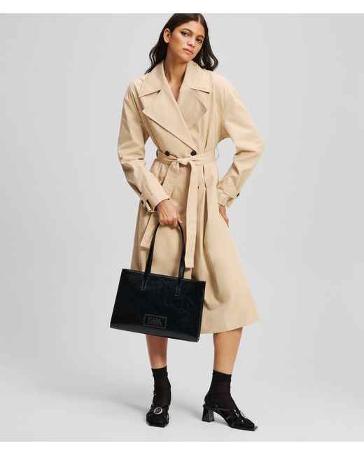 Karl Lagerfeld White K/Stone Tote-Bag, Frau, Größe