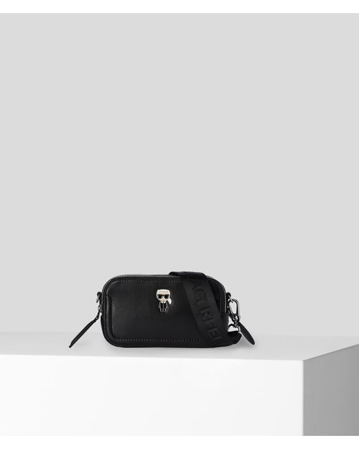 Karl Lagerfeld K/ikonik Leather Camera Bag in Black Lyst UK