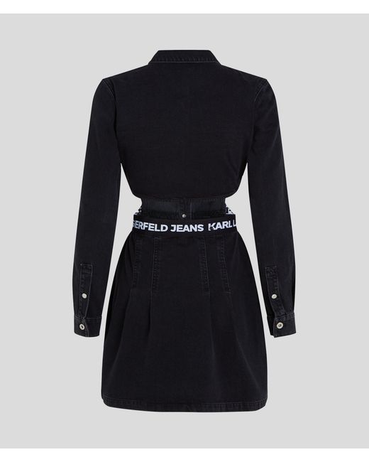 KL Jeans Blue Denim Cutout Dress