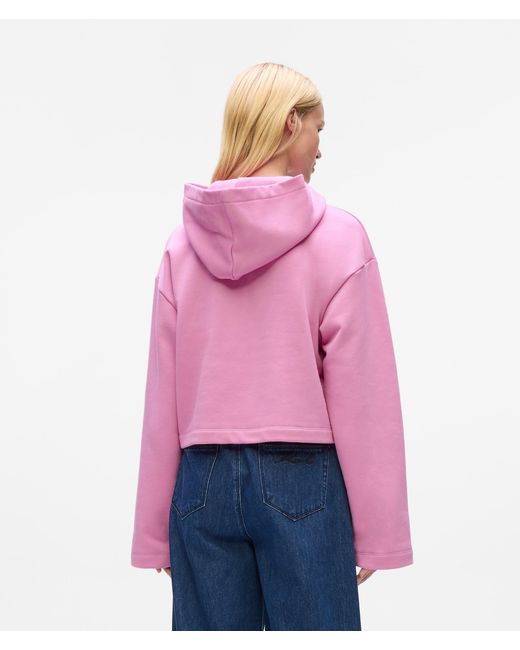 Sweat À Capuche Avec Ourlet Signature, Femme, Taille Karl Lagerfeld en coloris Pink