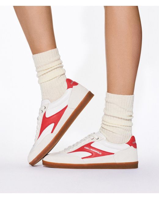 Karl Lagerfeld Pink Kandidate Lace Sneakers