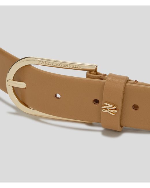 Karl Lagerfeld Brown K/autograph Pin Belt