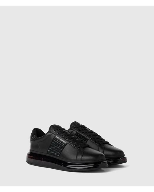 Karl Lagerfeld Black Kapri Kushion Rhinestone Sneakers for men