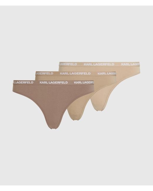 Karl Lagerfeld Natural Logo Brief – 3-Pack