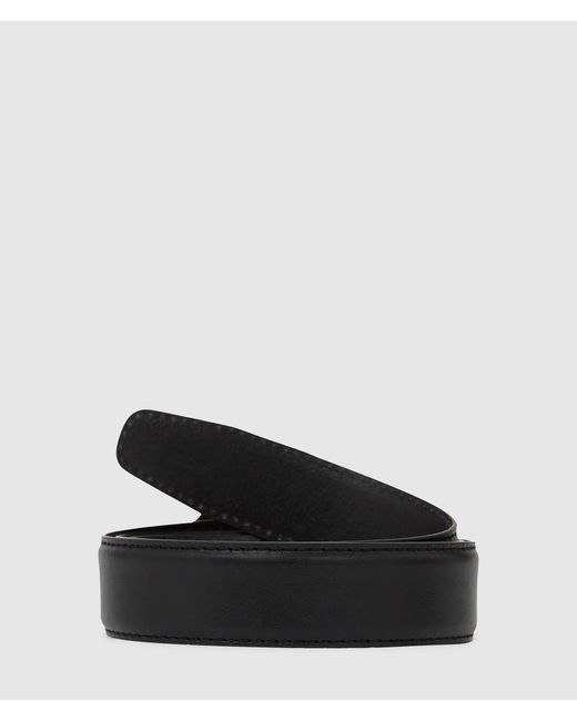 Karl Lagerfeld Black Oval Buckle Belt